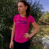 LK Baits dámske ružové tričko, čierny nápis S