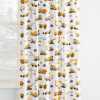 Goldea detský bavlnený záves - nákladné autá a bagre 240x150 cm