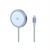 UGREEN magnetická bezdrátová nabíječka MagFlow Qi2.2 25W, MagSafe, stříbrná (55959)