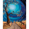 Maľovanie podľa čísel – Strom pri ceste, 80 × 100 cm, plátno napnuté na ráme 8596530032472