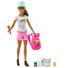 Barbie Bábika Barbie Wanderer Play Set so psom, obliekacia bábika