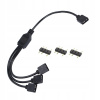 3-pinový aRGB rozbočovač / hub, 3x 3-pin LED rozvetvovač