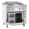 Bartscher Elektrický sporák 700, Š800, 4 platne, s rúrou EBO 286225 | Bartscher
