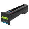 Lexmark originál toner 72K0X20, cyan, 22000str.