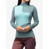 Dámske funkčné tričko Ortovox Fleece Light Zip Neck - arctic grey
