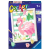 Maľovanie podľa čísel Ravensburger Kreatívne a výtvarné hračky 201877 CreArt Ružový plameniak (4005556201877)