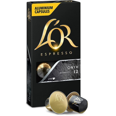 L'OR Espresso Onyx 10 ks hliníkových kapsúl