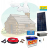SVP solar Fotovoltaický ostrovní systém 115Wp, baterie 80Ah, měnič 12/230V