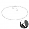For Silver Retiazka na nohu so srdiečkovými očkami - Striebro 925
