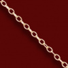 Silver.ag Retiazka na nohu zlatá, Diamond Cut Curb, Dĺžka: 25cm A0164