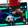 Veľká futbalová tréningová podložka na tréning futbalového driblovania