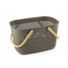 Plastový košík 18,5x28 cm Varianta: 10 zelená khaki, Balení: 1 ks