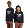 Detská mikina adidas Originals TREFOIL CREW IY7435 čierna 170
