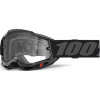 100 % OKULIARE MODEL ACCURI 2 ENDURO MOTO BLACK - CLEAR LENS - FARBA ČA