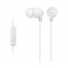 SONY MDR-EX15AP - Sluchátka do uší s mikrofonem - White MDREX15APW.CE7