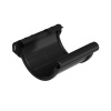 GALECO PVC žľabová spojka - RAL 9005 Čierna, 90 mm