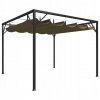 Záhradný altánok s rolovacou strechou, 3 x 3 m, taupe