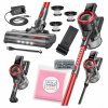 Vertikálny vysávač Buture JR700 550W s príslušenstvom Full Power, červený