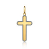 Prívesok v tvare kríža z kombinovaného zlata