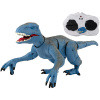 LEAN Toys 12440 Dálkově ovládaný dinosaurus Velociraptor, modrý 5905214970277