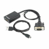 GEMBIRD Adaptér video kábla Gembird A-VGA-HDMI-01 0,15 m HDMI typ A (štandard) VGA (D-Sub) čierny