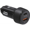 ER POWER 30W PD USB-C/USB-A autonabíječka, černá ERPW30PDC2-BK