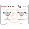 BREMBO Sada brzdových platničiek kotúčovej brzdy BREMBO P 06 050