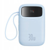 Powerbanka Baseus QPow 2 10000 mAh 30W 2xUSB-C (modrá)