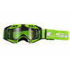 Moto brýle LS2 Aura zelené s čirými skly
