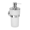 Sapho LARISSA mydlenička 250ml, mliečné sklo, chróm SPH WS019