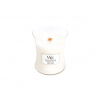 WoodWick White Teak vonná sviečka s dreveným knôtom 275 g