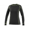 CXS Tričko REWARD, funkčný, dlhý rukáv, dámske, čierno-zelené Veľkosť: XL, Farebnosť: Čierna/zelená