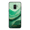 Lesklý kryt Mobiwear Glossy - Samsung Galaxy A8 2018 - G023G - Zelený mramor (Prémiové lesklé pouzdro, obal, kryt Mobiwear Glossy na mobil Samsung Galaxy A8 2018 - G023G - Zelený mramor, materiál Plas