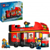 Lego City Červený turistický autobus s nástupišťom 60407