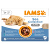 Iams Delights Adult Sea Mix - výhodné balenie: 24 x 85 g v želé