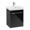 Villeroy & Boch Avento Umývadlová skrinka, 43x51x35 cm, 1 dvierka, Crystal Black A88700B3
