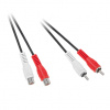 CINCH audio kábel, 2x CINCH konektor - 2x CINCH zdierka, 10m KPO2661-10