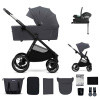 KINDERKRAFT Nea 2 + Cybex Aton B2 + Base One dark grey 2025