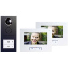 m-e modern-electronics Vistus VD ALU 6720 A káblový domové videotelefón kompletný set, pre 2 domácnosti, antracitová, 41177; 41177