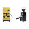 Profitec GO, yellow + Eureka Mignon Libra 65 All Purpose, CR black
