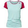 Dámske funkčné tričko Rafiki Chulilla eggshell blue/earth blue XS