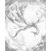 ZUTY Bodkovanie - LIETAJÚCI DRAK Rámovanie: vypnuté plátno na rám, Rozmer: 80x100 cm