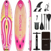 Lebula SUP deska nafukovací pro paddleboarding set 351 cm růžová