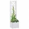 Kvetináč plast biely VidaXL 43 cm x 43 x 142 cm
