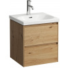 Laufen Lani skrinka 48x45x51.5 cm závesná kúpeľňová skrinka pod umývadlo dub H4035121122671