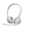 Logitech - H390 Wired Headset - white
