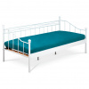 Autronic Jednolôžková posteľ 208x98cm, kov, biela, BED-1905 WT