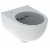 Geberit Selnova Compact krátky 49cm Závesné WC Rimfree Uzavretý Tvar 490x355mm, Biele oblé GEB 500.377.01.2