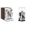 Biepi Sara PID, white/wood + Eureka Mignon Specialita, CR chrome