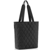 Reisenthel classic shopper M čierna prešívaná dámska shopper taška